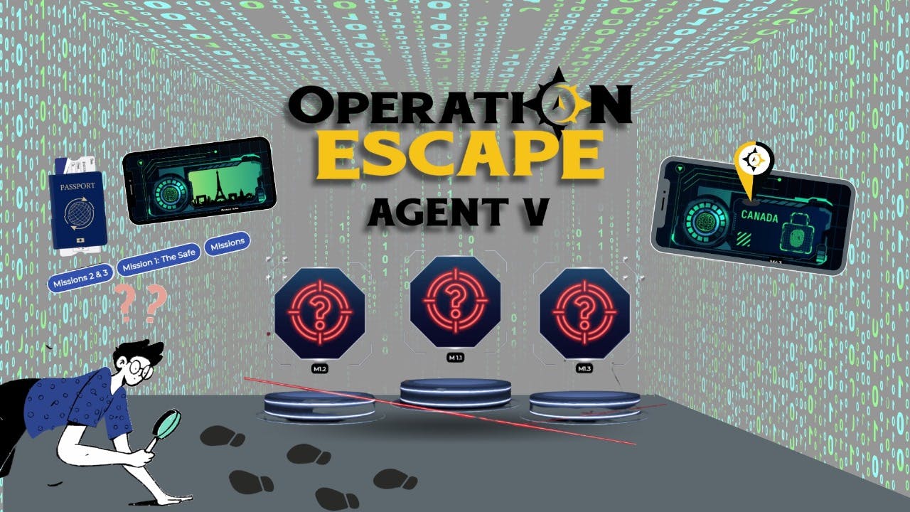 Operation Escape: Agent V | App-Based, No-Prop Escape Game
